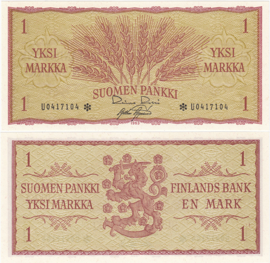 1 Markka 1963 U0417104*